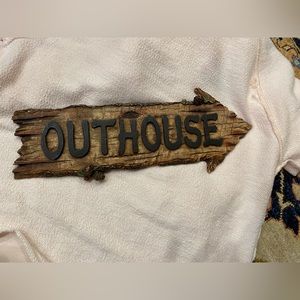 Outhouse sign